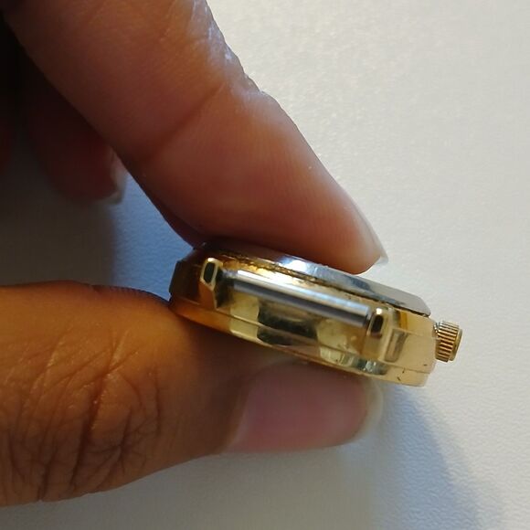 Vintage Black Hills Gold Watch Head Diamond Quartz Roman Numeral Bezel F65318-7 main image 7
